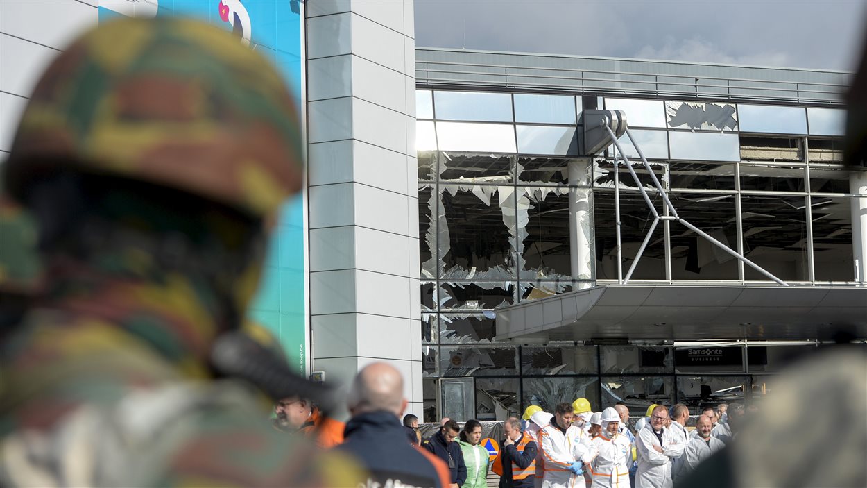 L'aéroport de Bruxelles après les attentats
