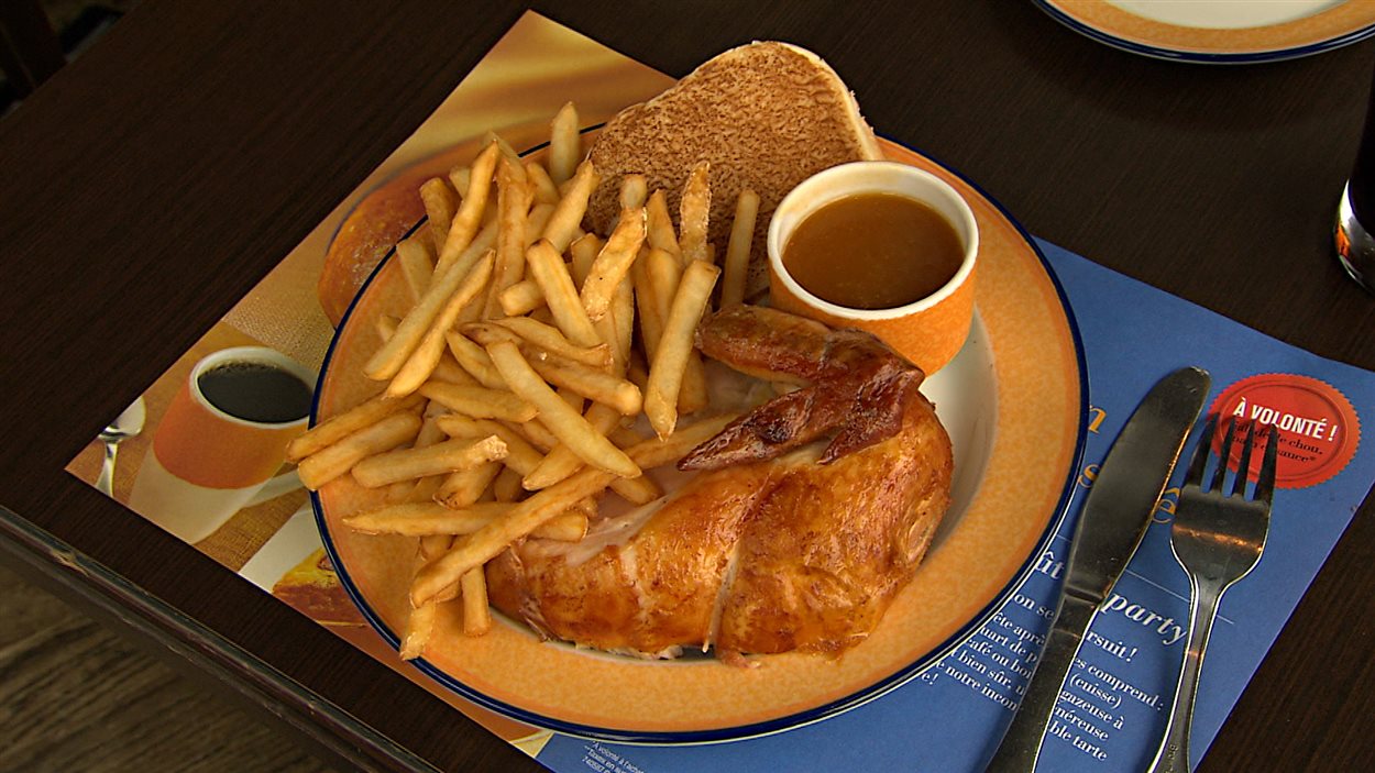 Un plat typique de chez St-Hubert