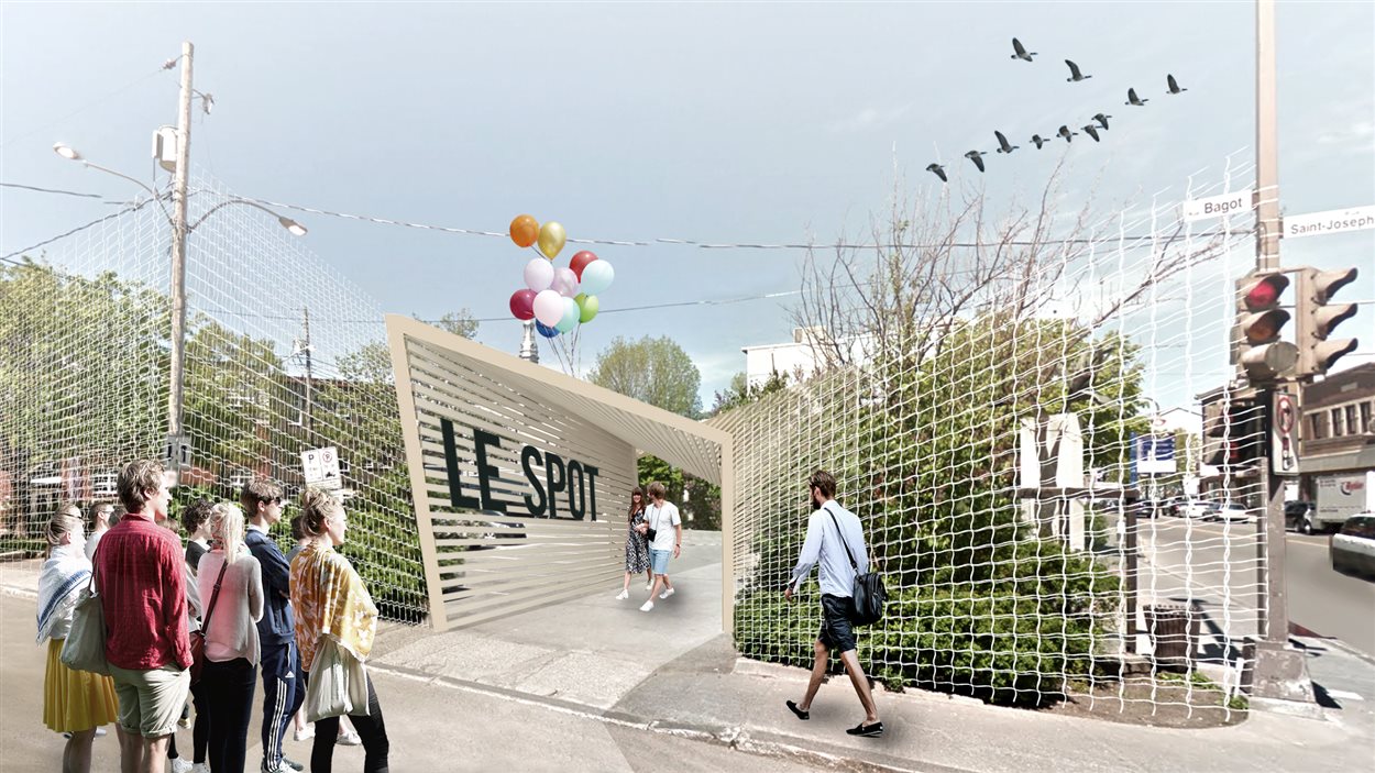 Une des trois entrées du site du SPOT.