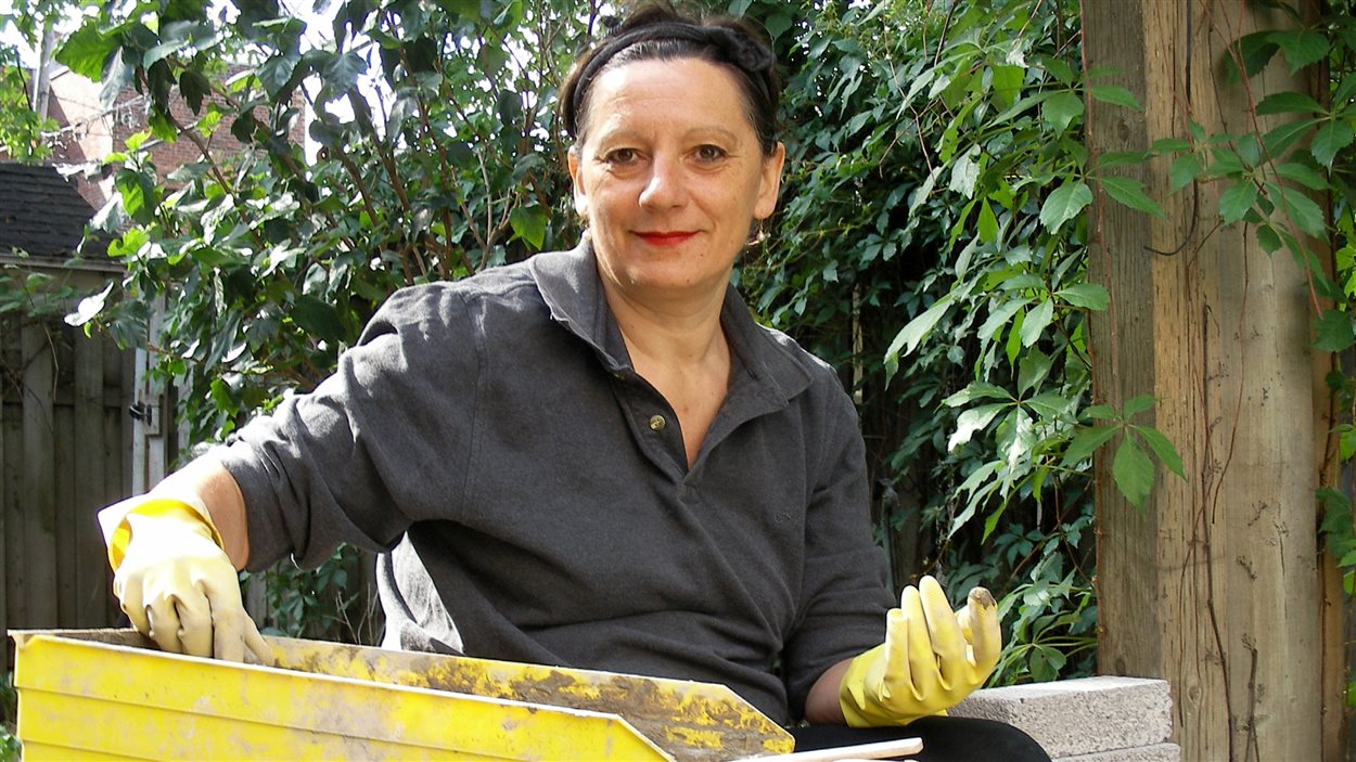 L'artiste Martine Birobent
