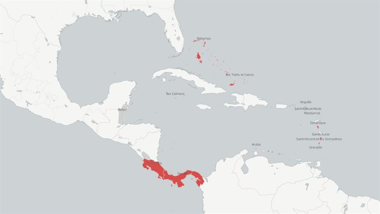 Avec Quels Paradis Fiscaux Le Canada A T Il Des Accords La Reponse En Carte Les Cartes Week End Radio Canada Ca