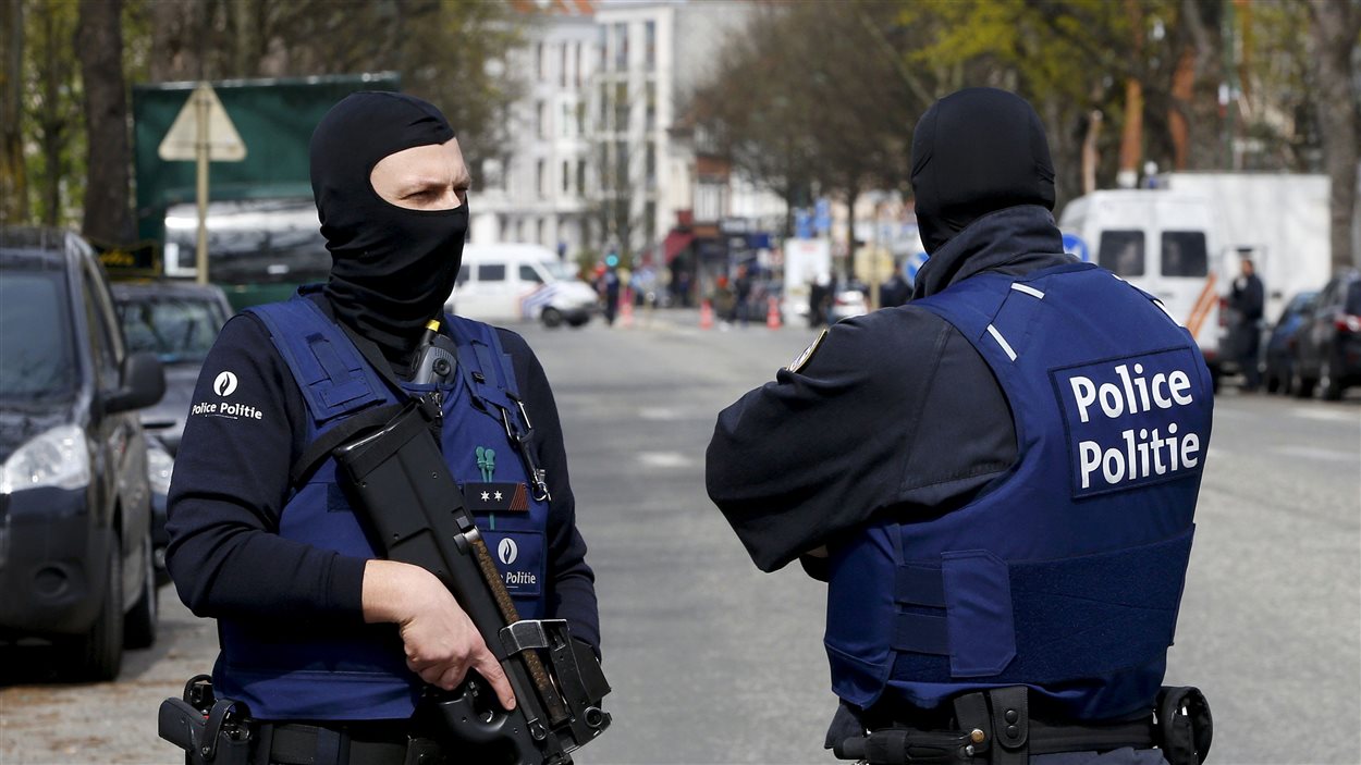Des policiers belges à Bruxelles