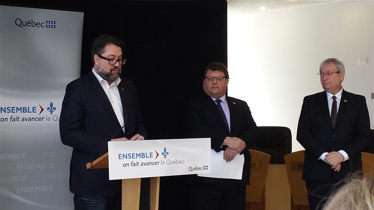 Le ministre David Heurtel à Val-d'Or