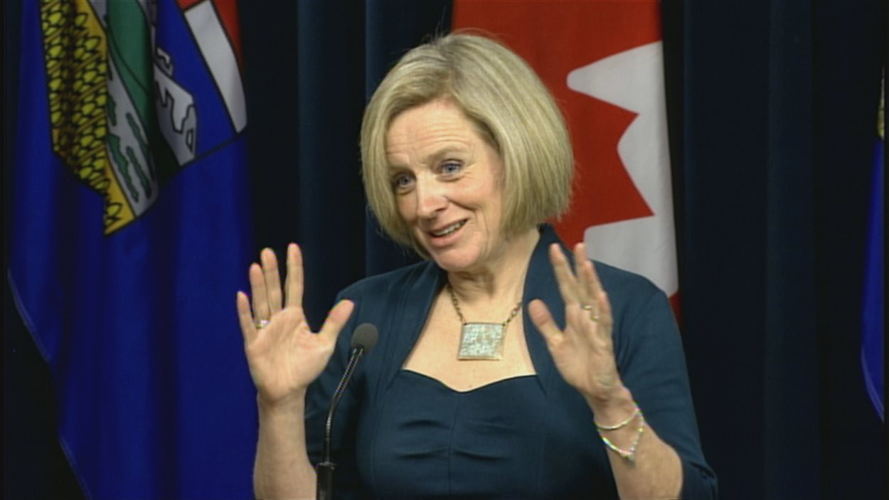 La première ministre de l'Alberta Rachel Notley