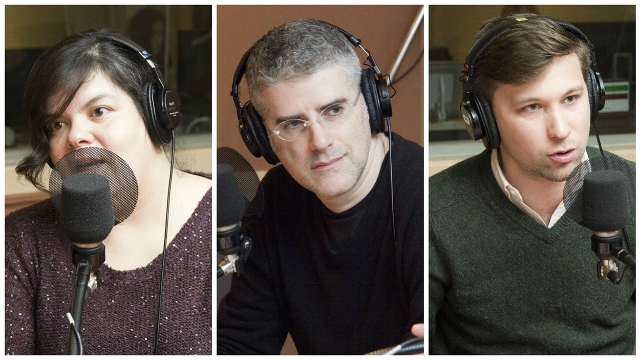 Melissa Mollen Dupuis, Marcos Ancelovici et Gabriel Nadeau Dubois.