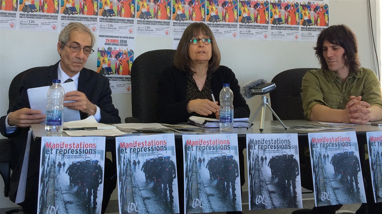 Conférence de presse de la Ligue des droits et libertés à Rouyn-Noranda