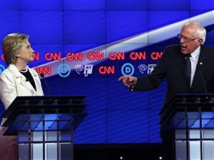 Les démocrates Hillary Clinton et Bernie Sanders ont croisé le fer lors du neuvième débat démocrate.