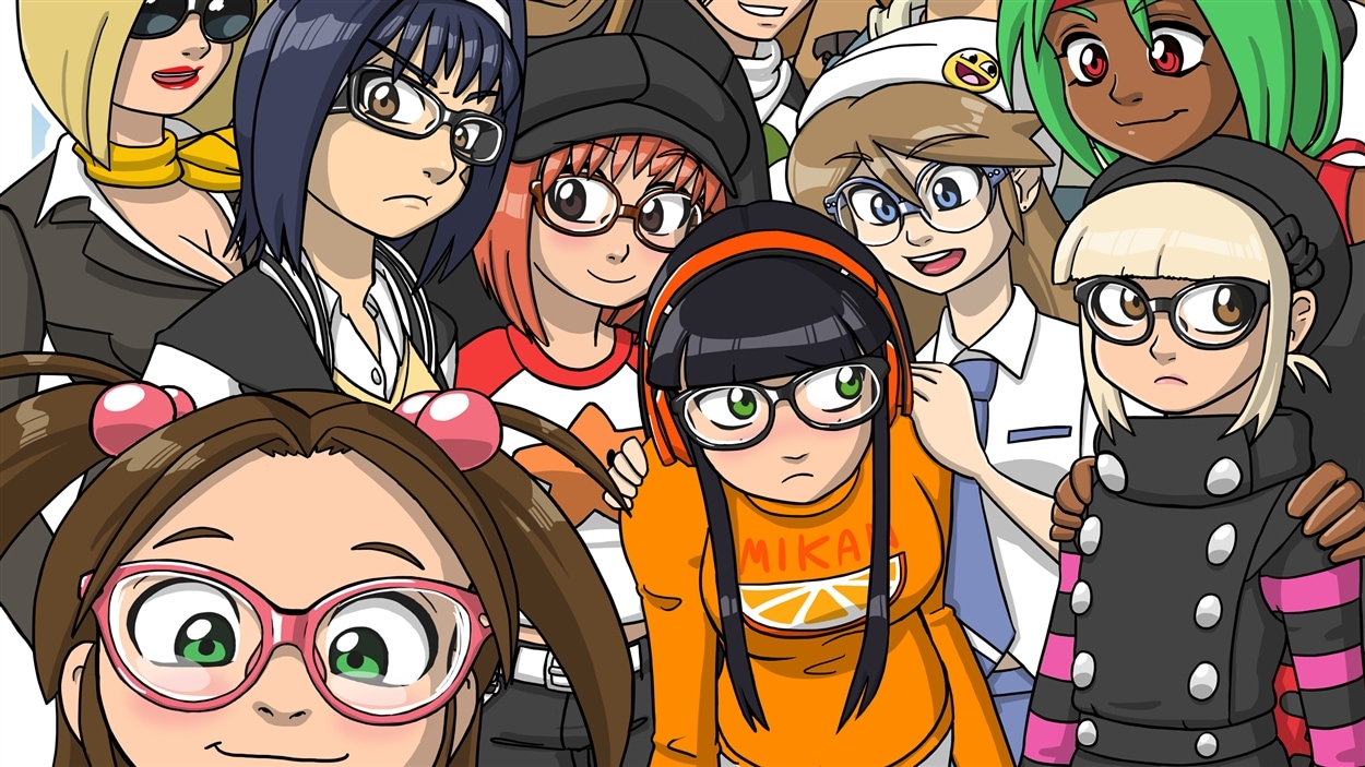 Les personnages de Frivolesque, une création de Dez