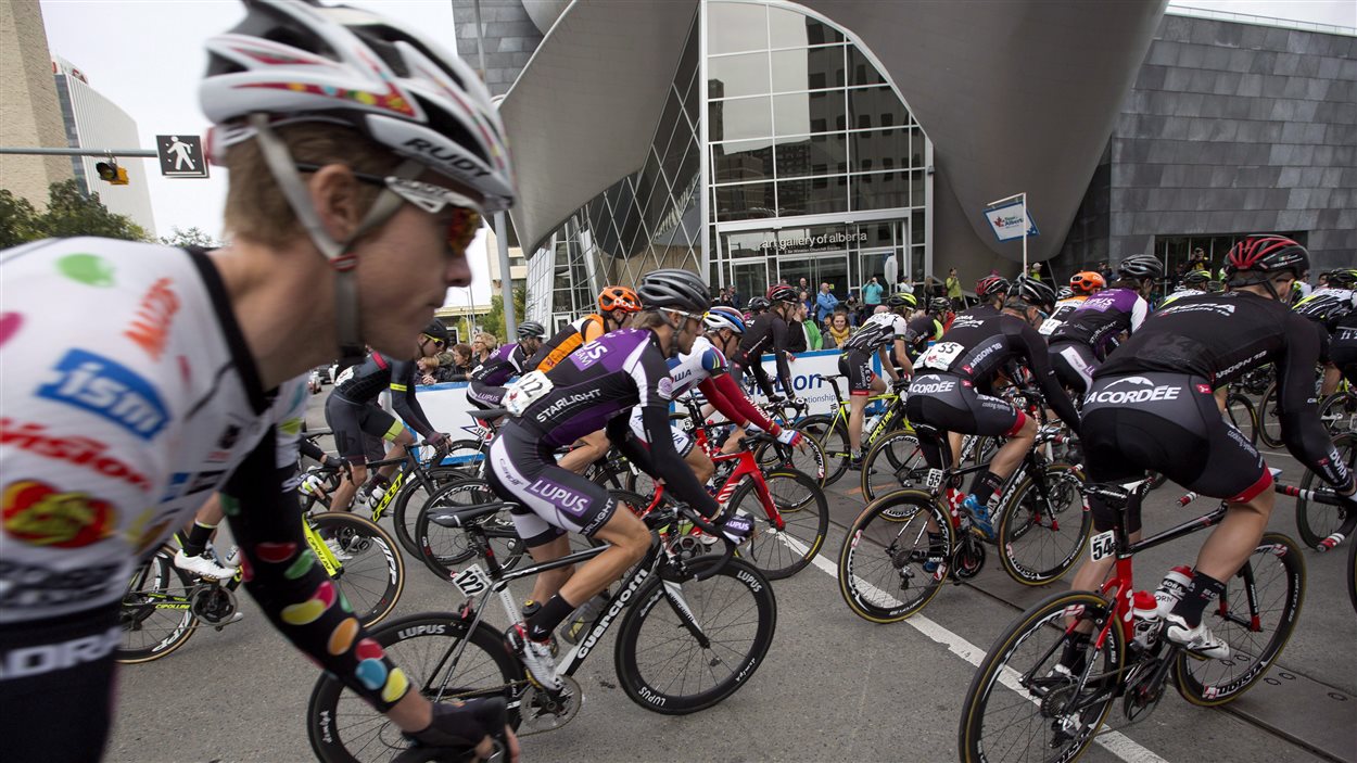 Dernière étape du Tour de l'Alberta 2015, dans les rues d'Edmonton