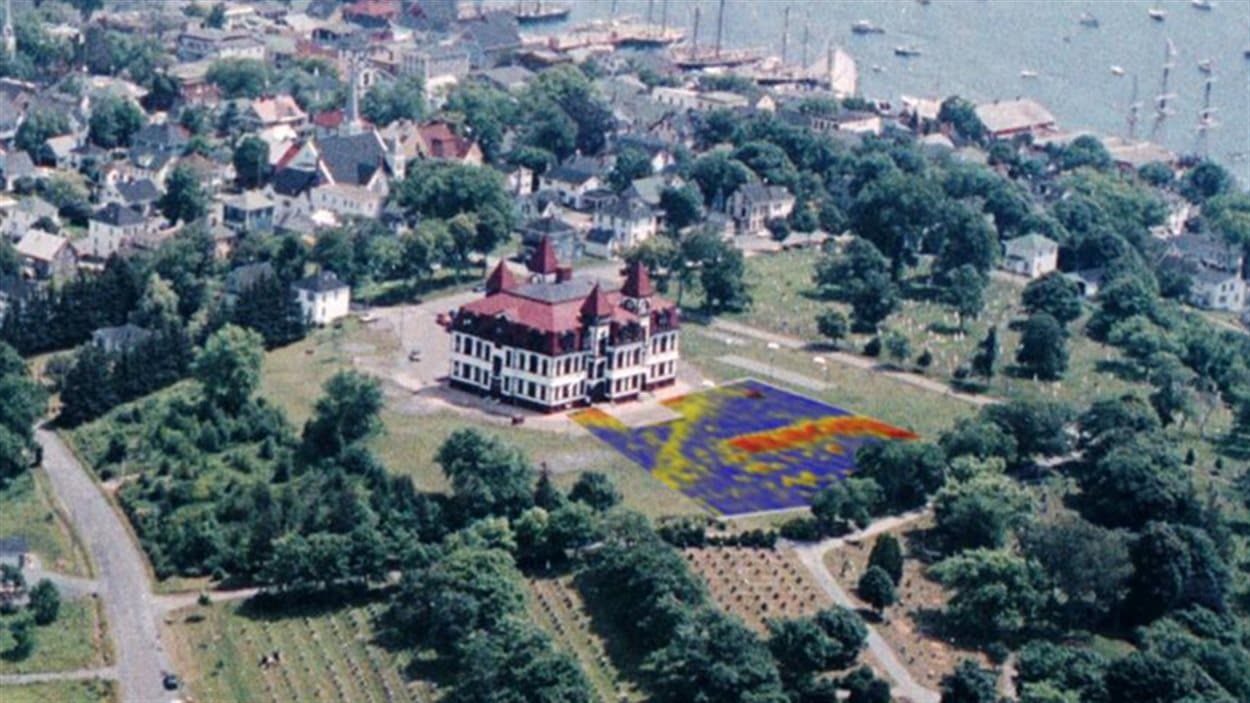 Vue aérienne de Lunenburg
