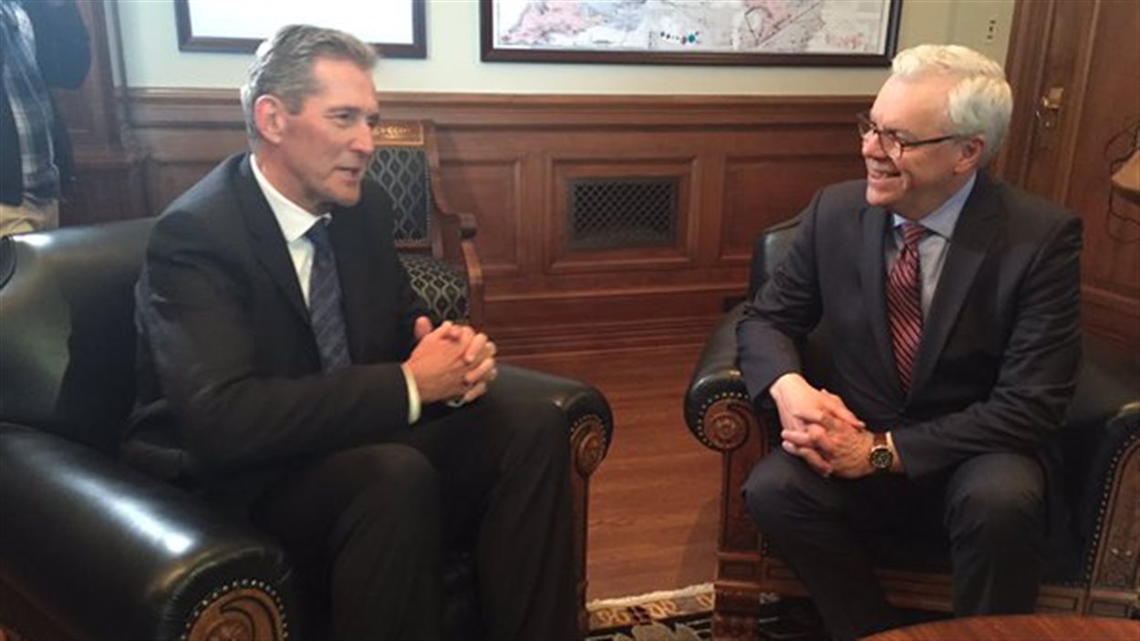 Brian Pallister et Greg Selinger