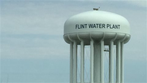 Château d'eau de Flint au Michigan