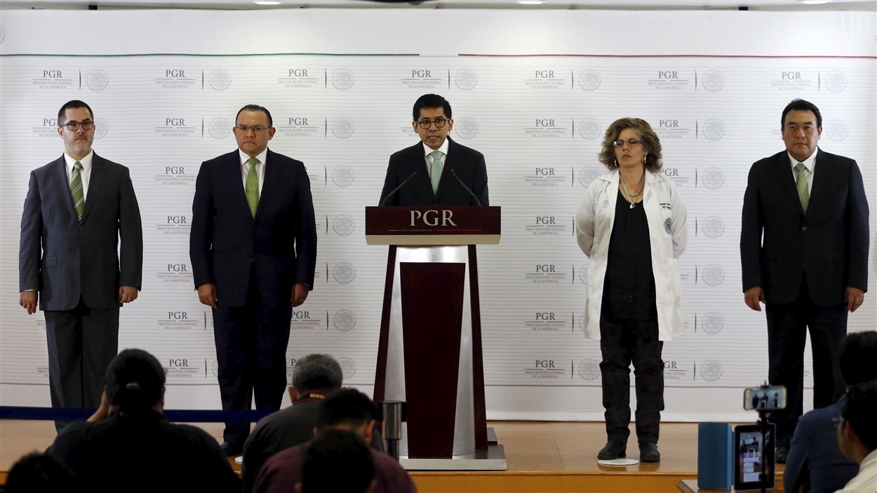La conférence de presse des experts envoyés au Mexique à l'initiative de la Commission interaméricaine des droits de l'homme.