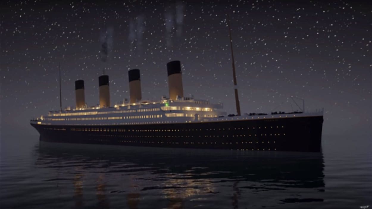 Une vidéo de simulation montre les dernières heures du Titanic. 