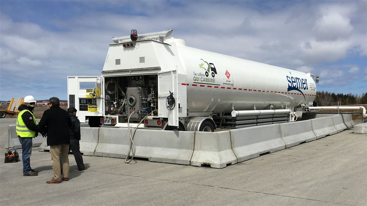 Un poste de ravitaillement en gaz naturel liquéfié à RivièreduLoup