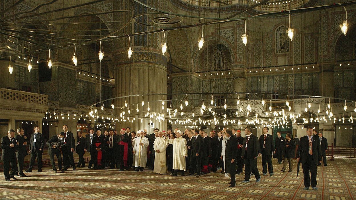 Le pape Benoît XVI  en Turquie.