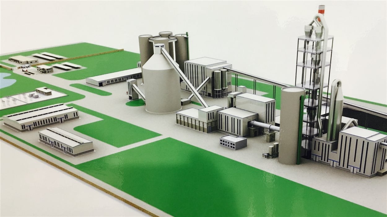 Une maquette du projet de Colacem