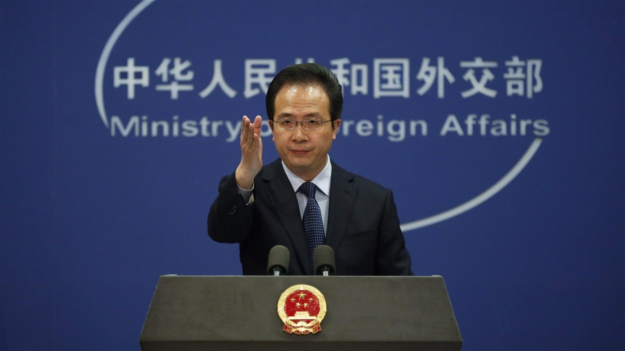 Le ministre des Affaires étrangères chinois, Hong Lei