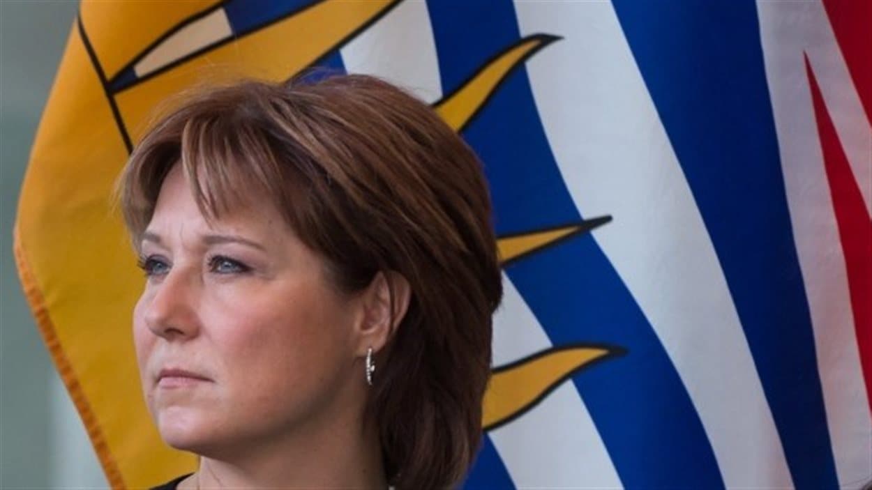 La première ministre de la Colombie-Britannique, Christy Clark