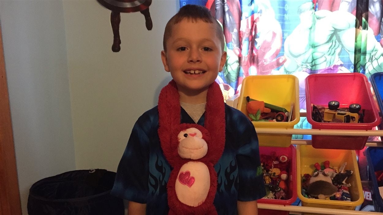 Kaleb Therrien, 6 ans, souffre de diabète de type 1.