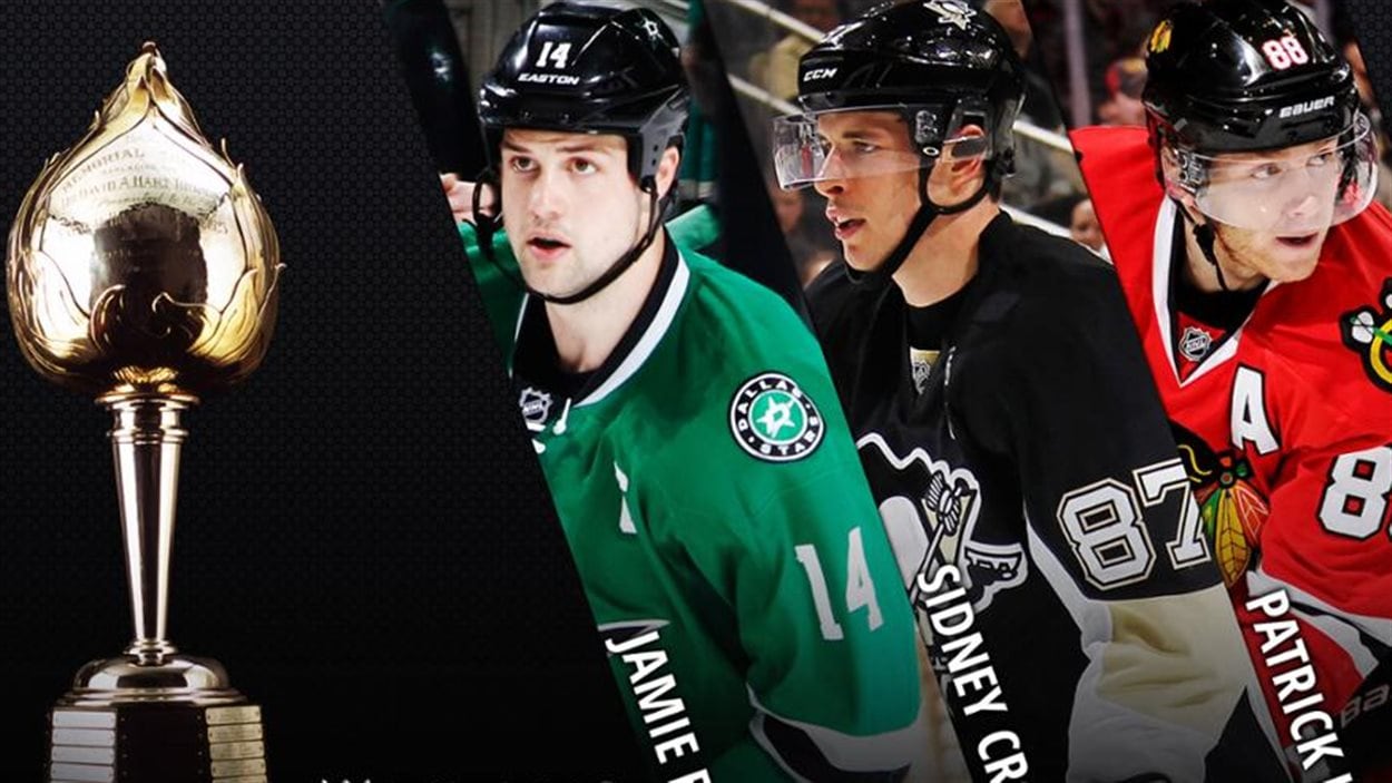 Jamie Benn, Sidney Crosby et Patrick Kane