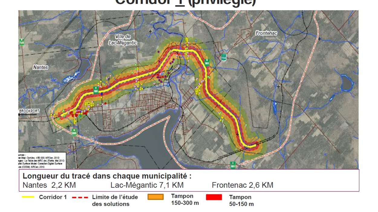 115 M pour une voie de contournement à LacMégantic RadioCanada