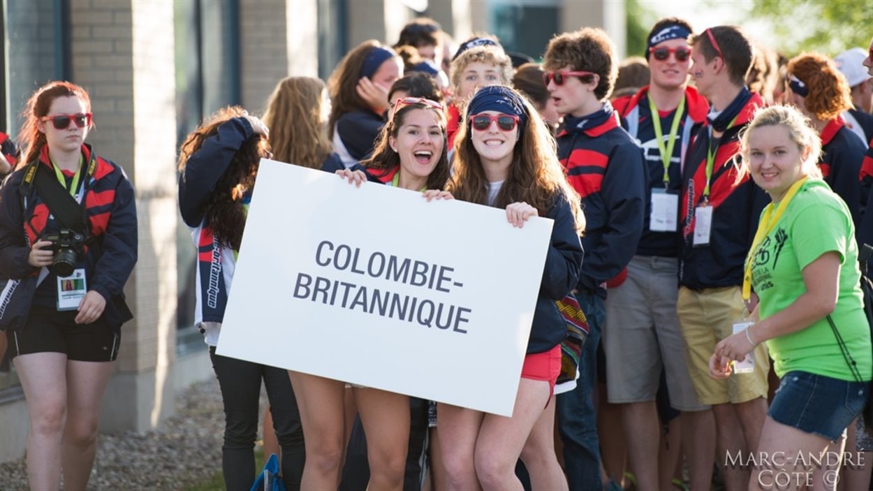 Des participants aux Jeux de la francophonie canadienne en 2014 à Gatineau.