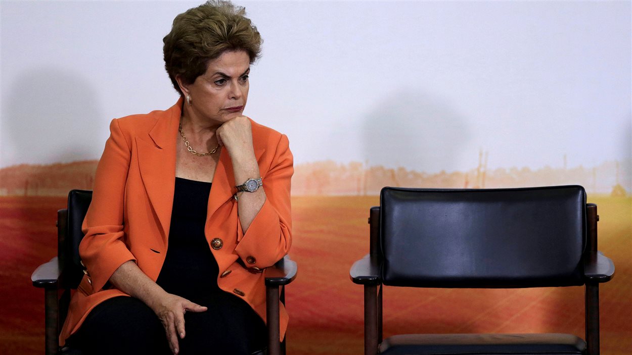 Dilma Rousseff au début du mois de mai lors du lancement d'une campagne pour l'agriculture brésilienne.