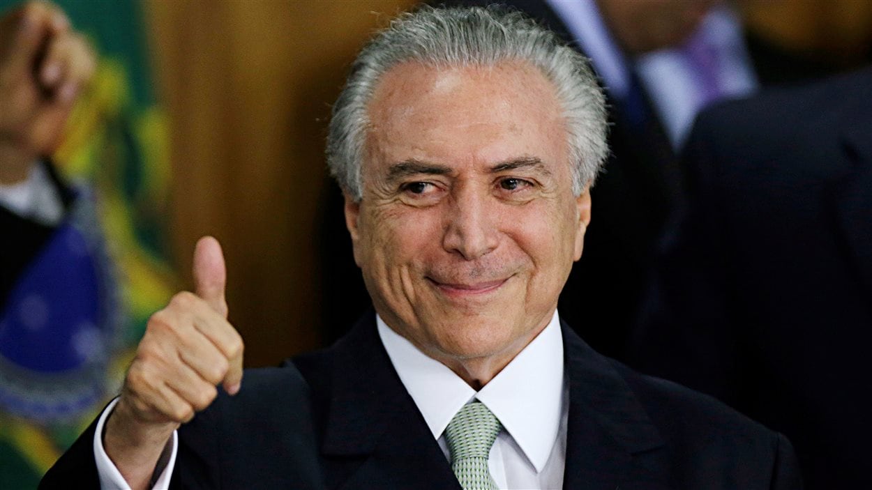 Le remplaçant de Dilma Rousseff, Michel Temer.