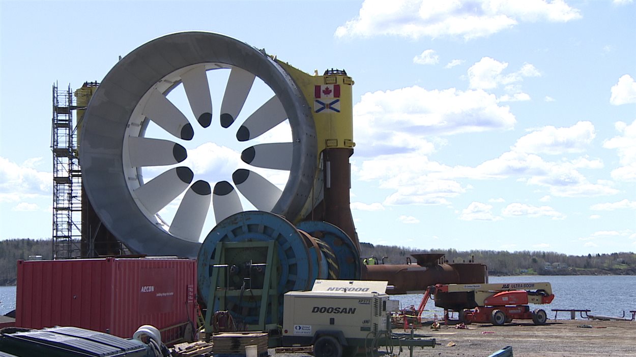 L'hydrolienne de l'entreprise Open Hydro est enfin prête.