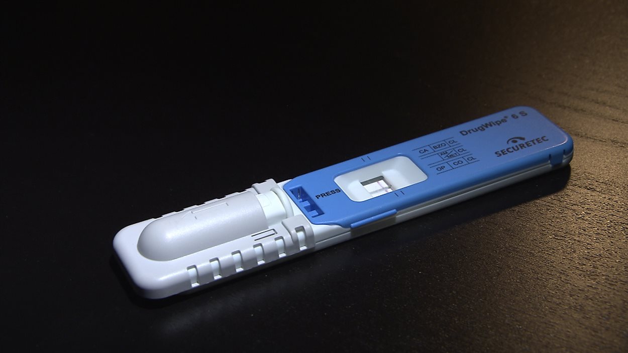 Un test salivaire pour détecter la présence de drogue développé par l'entreprise allemande Securetec. Il sera mis à l'essai sur le terrain par la GRC.