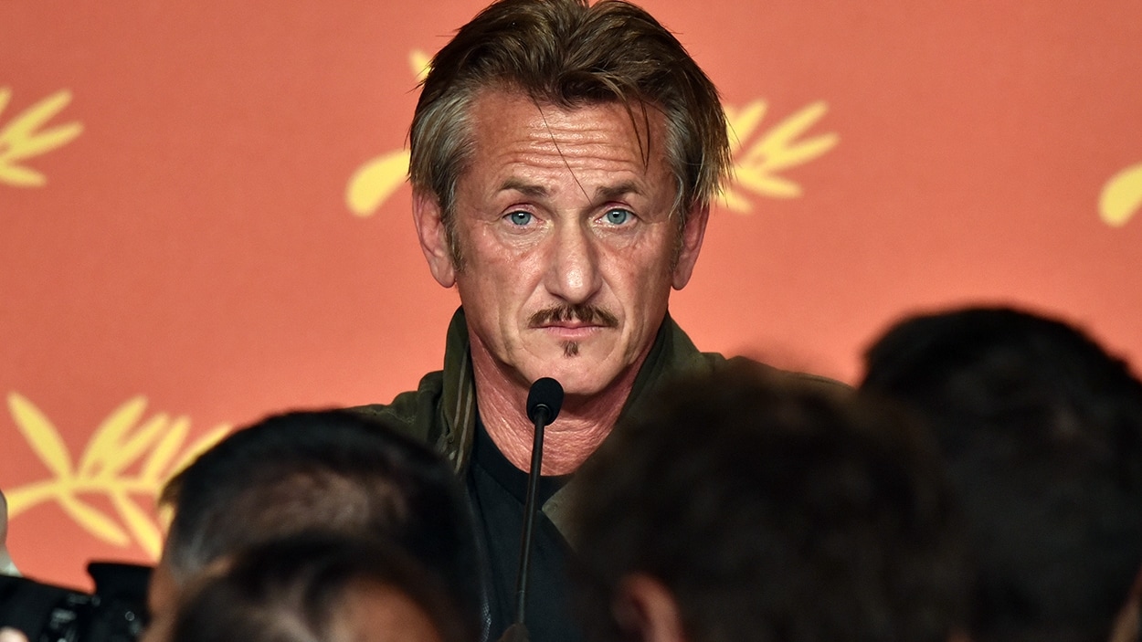 Sean Penn en conférence de presse au 69e Festival de Cannes