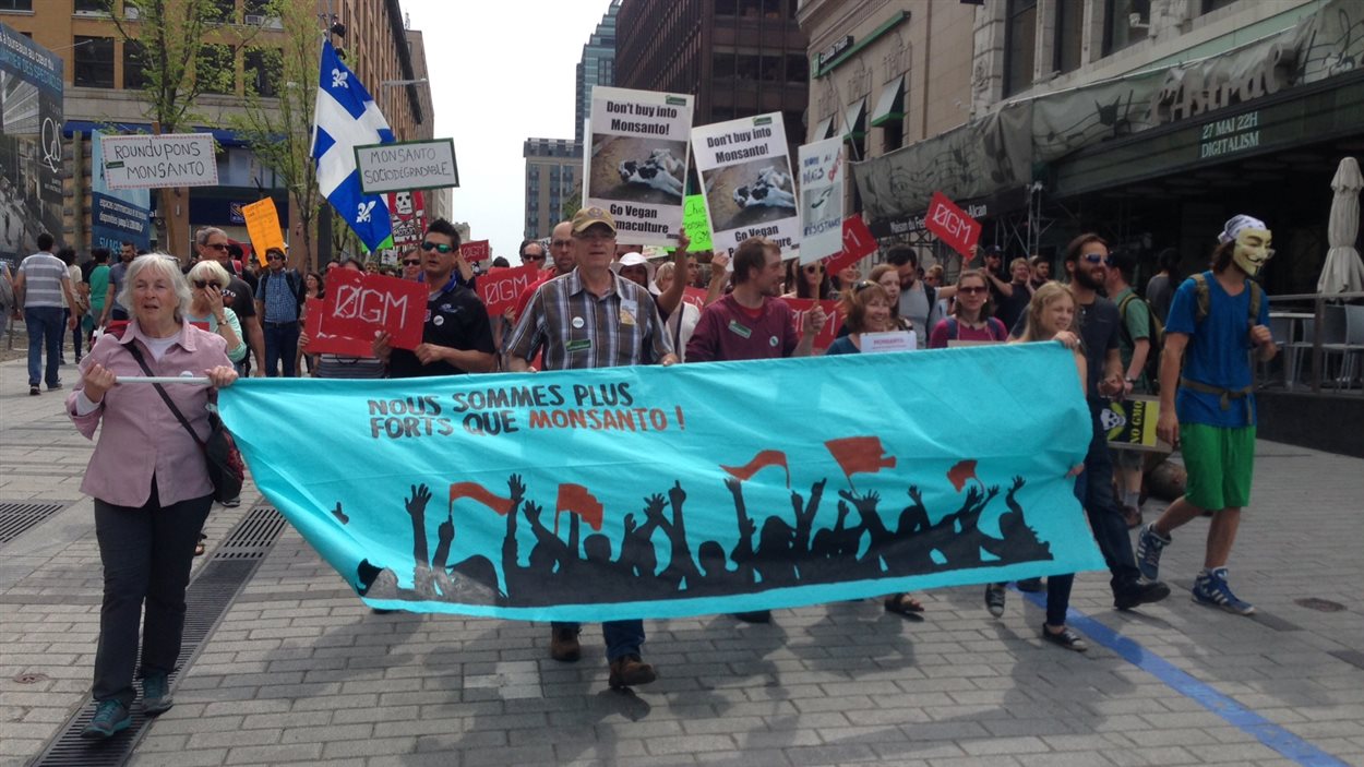 Manifestation contre Monsanto, à Montréal, le 21 mai