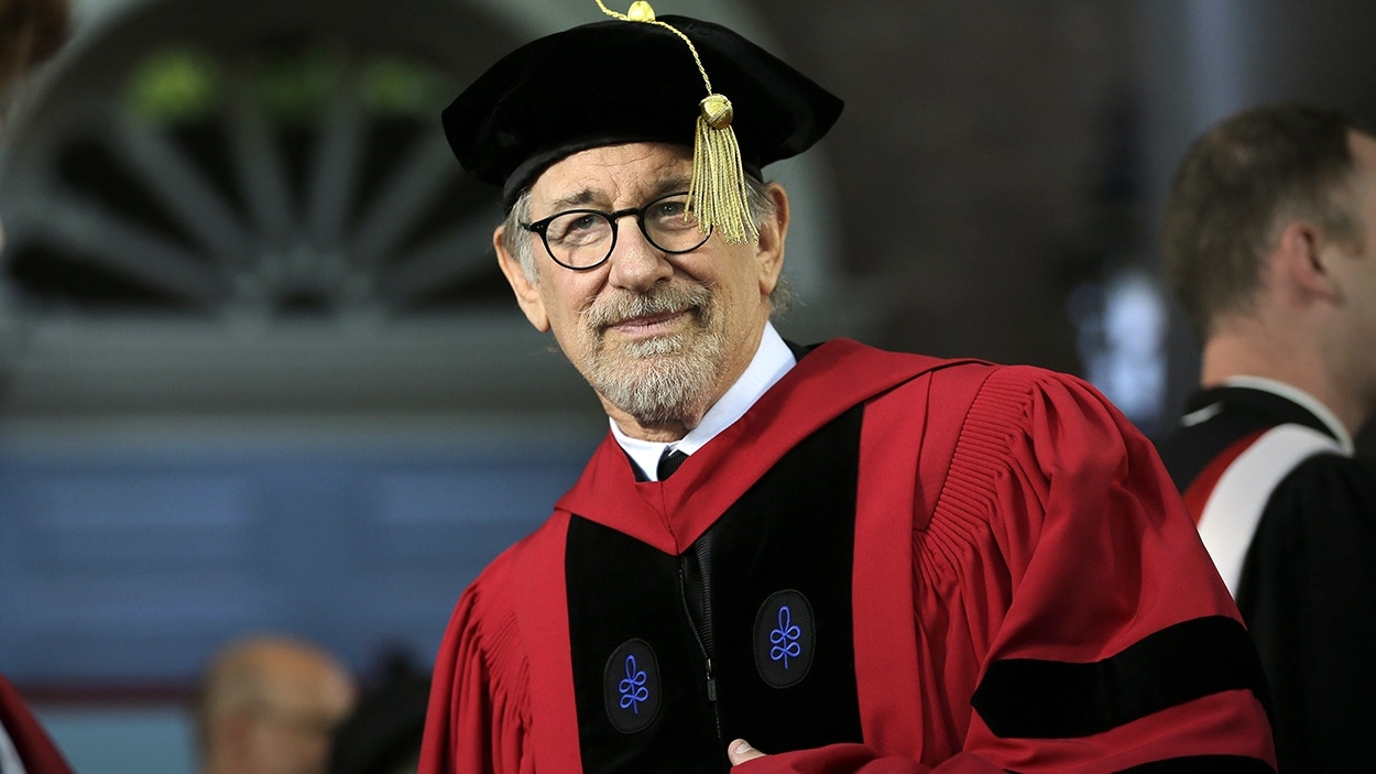 Steven Spielberg à l'Université Harvard le 26 mai 2016