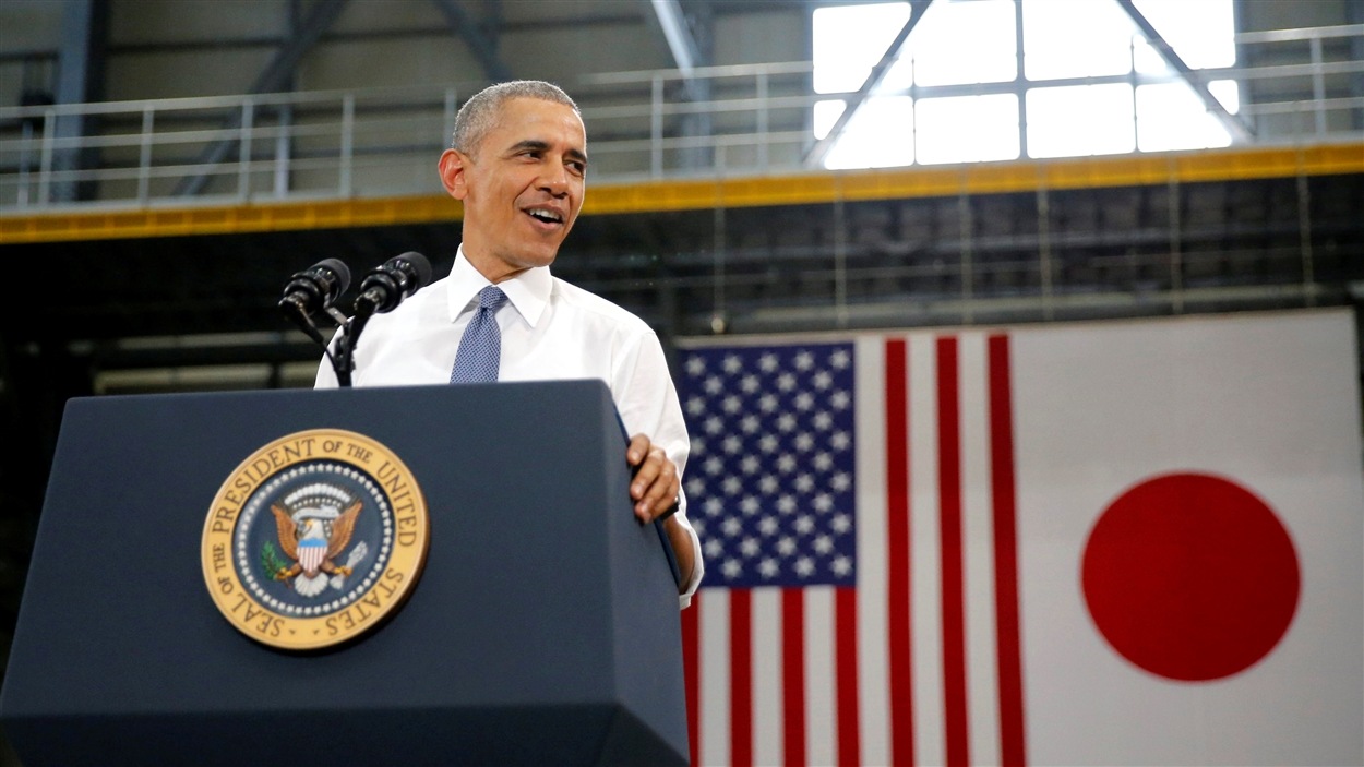 Le président américain Barack Obama au Japon