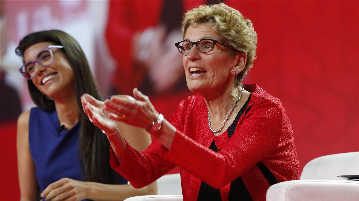 Kathleen Wynne au congrès libéral à Winnipeg.