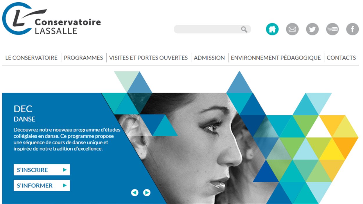 Le site web du Conservatoire Lassalle