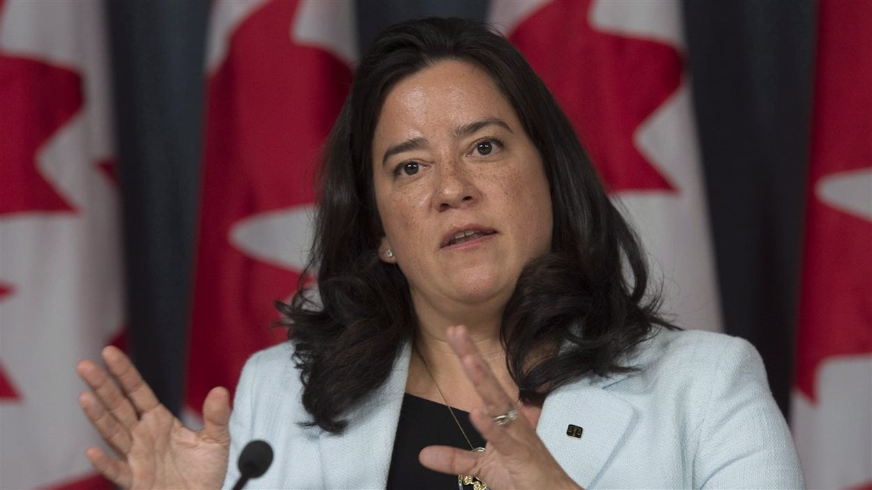 La ministre fédérale de la Justice Jody Wilson-Raybould