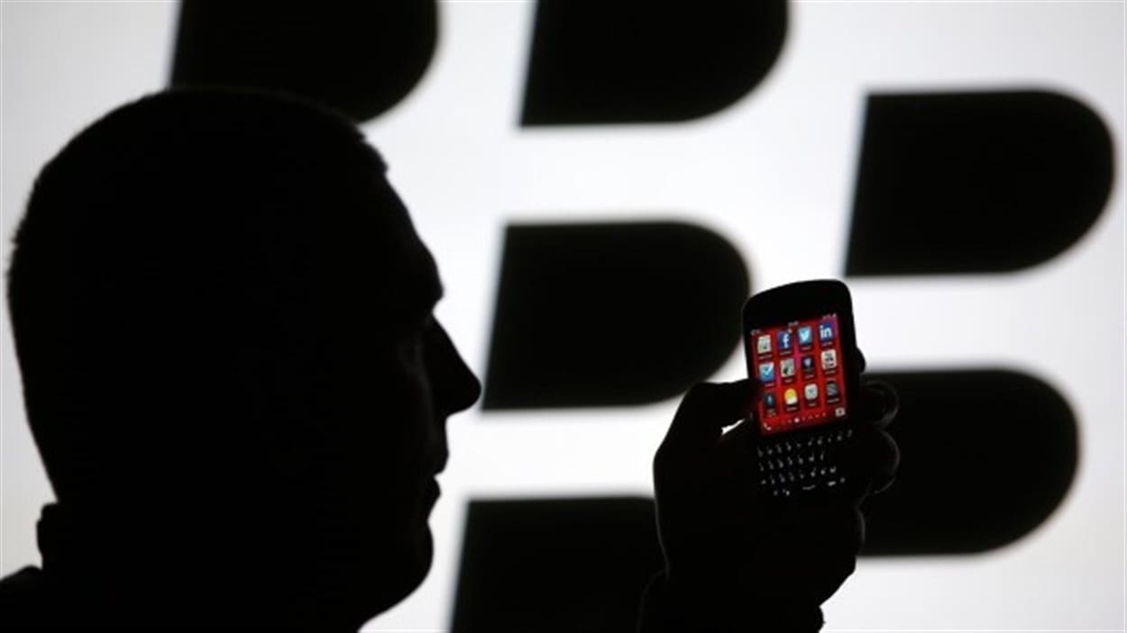 La photo est un pictogramme illustrant la compagnie BlackBerry.