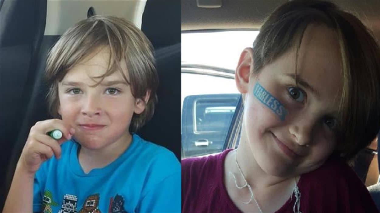 Josh Giesbrecht, 9 ans et Montana Giesbrecht, 11 ans