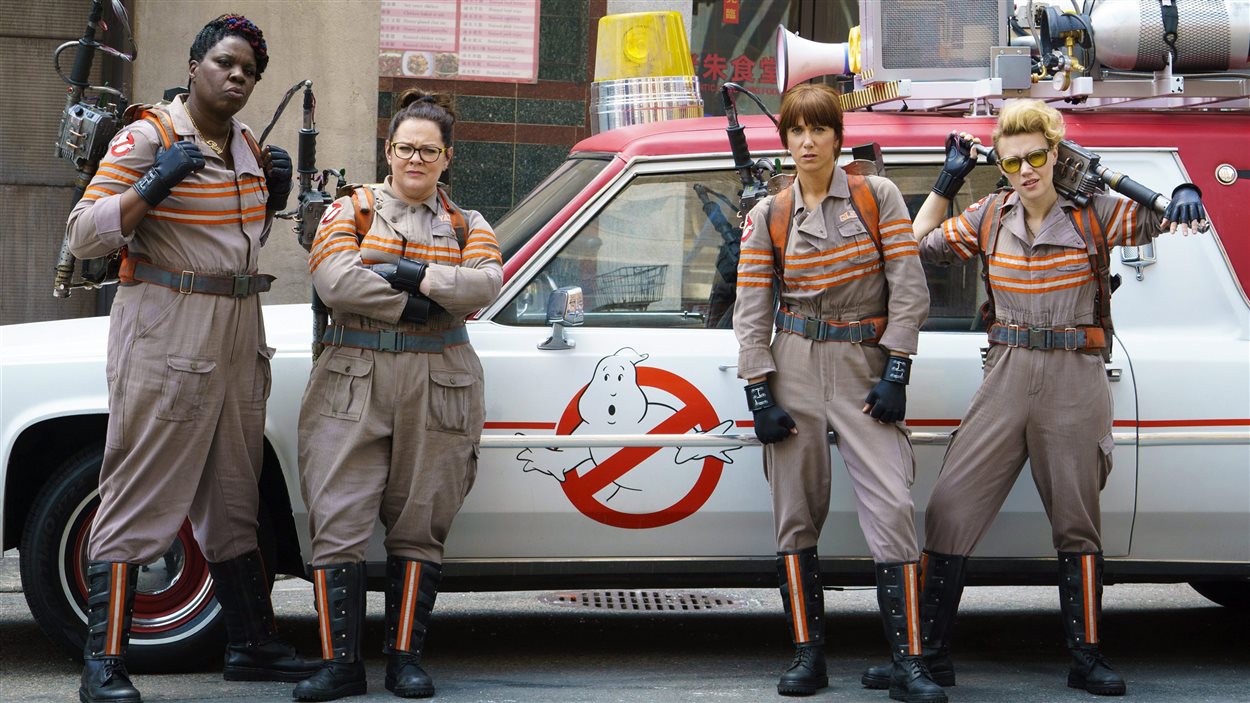 Leslie Jones, Melissa McCarthy, Kristen Wiig et Kate McKinnon dans le film « S.O.S. fantômes »