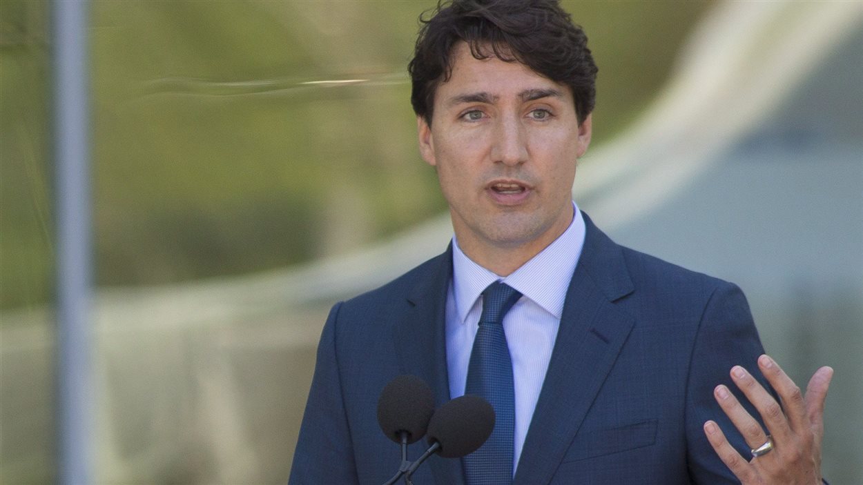 Le premier ministre Justin Trudeau, à Québec, le 24 juin
