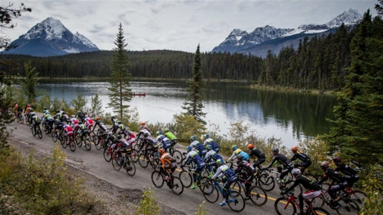 Le Tour de l'Alberta passait au sein du parc national de Jasper en 2015. 