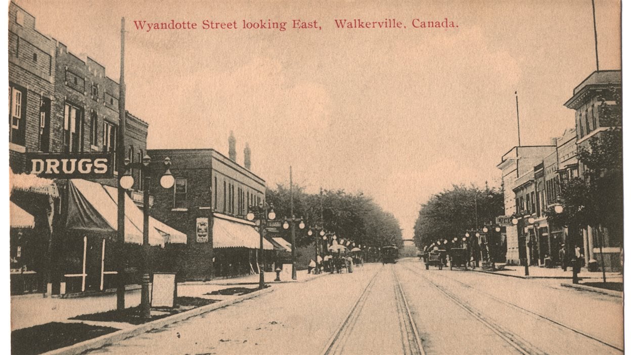 La rue Wyandotte dans Walkerville