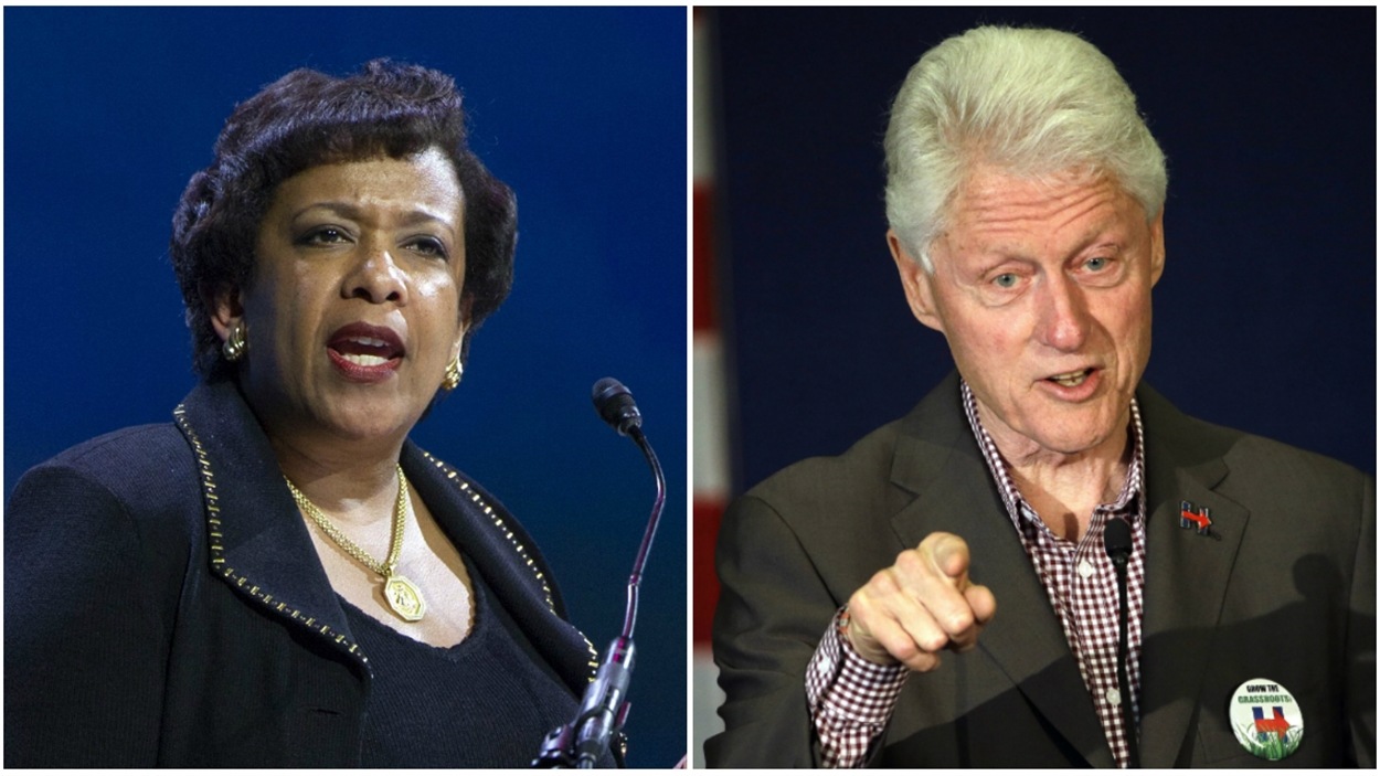 Loretta Lynch et Bill Clinton