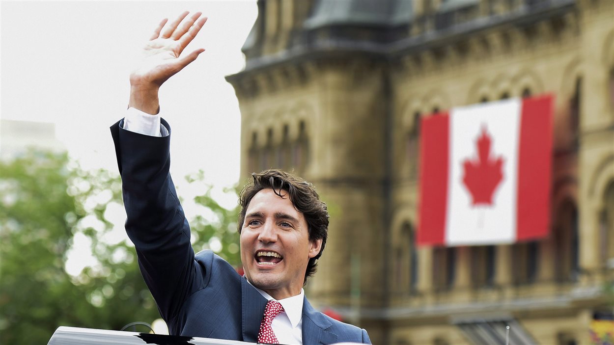 Justin Trudeau à l'occasion de la fête du Canada