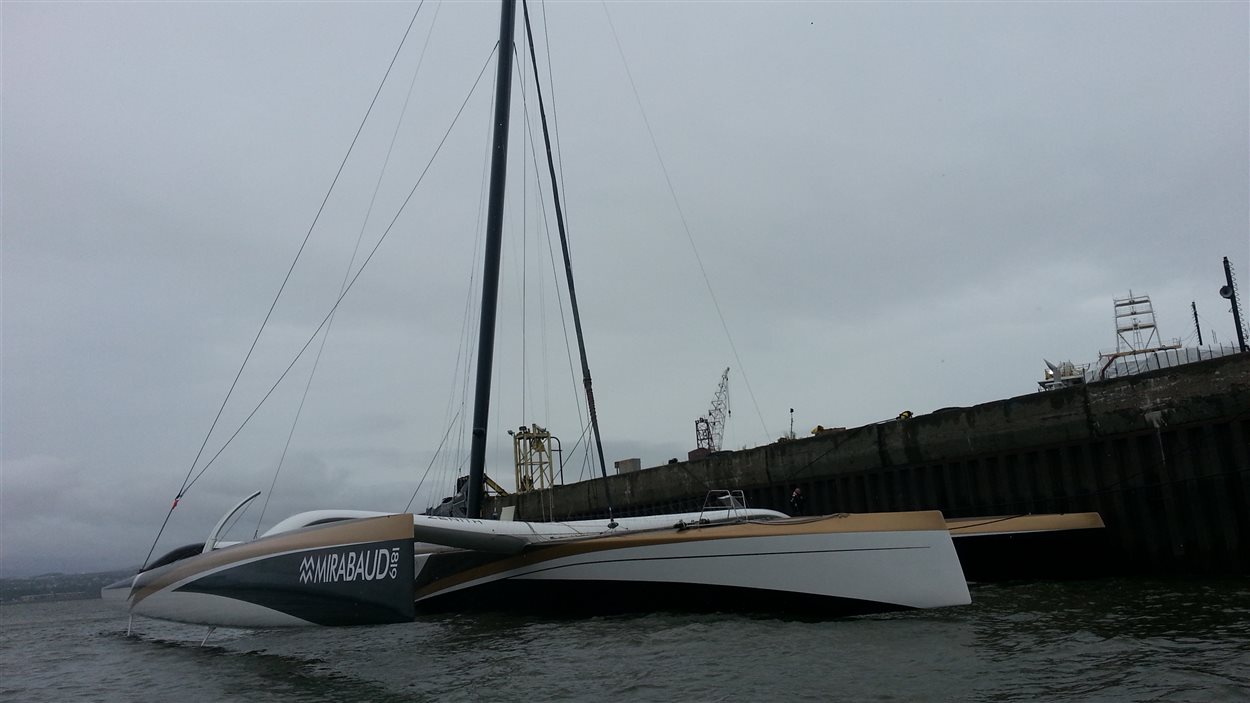 Transat QuébecSaintMalo un géant des mers amarré à Lévis RadioCanada