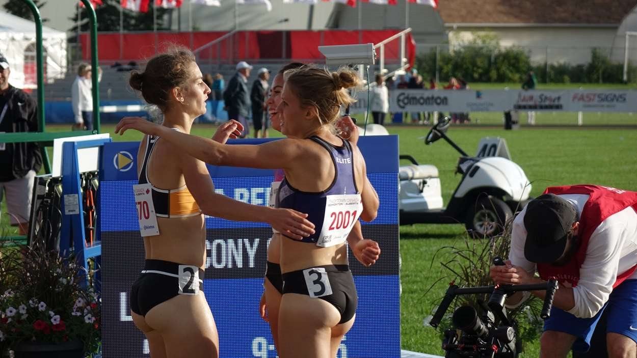 Geneviève Lalonde a monté sur le podium au 3000m steeple à Edmonton.