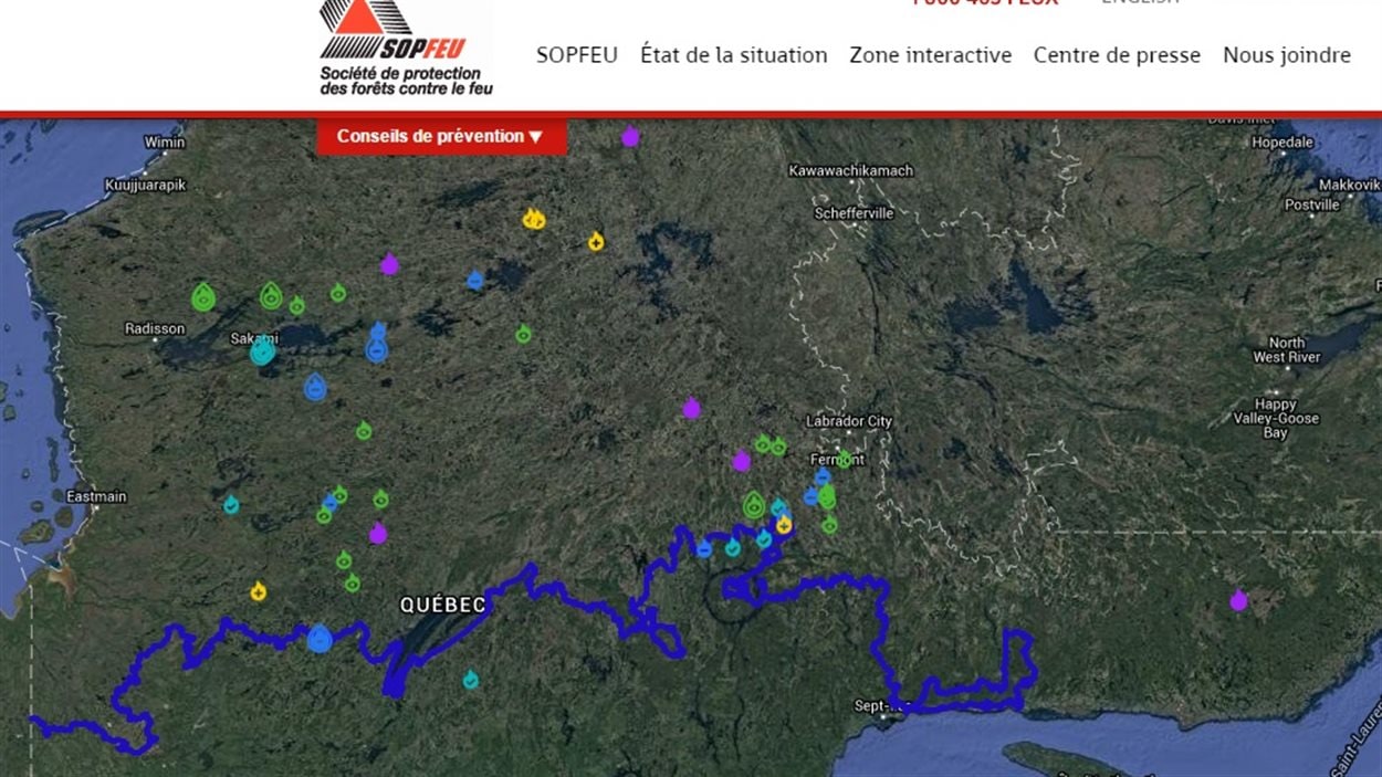 Les pompiers de la SOPFEU mobilisés dans le NordduQuébec RadioCanada Les pompiers de la SOPFEU mobilisés dans le NordduQuébec RadioCanada