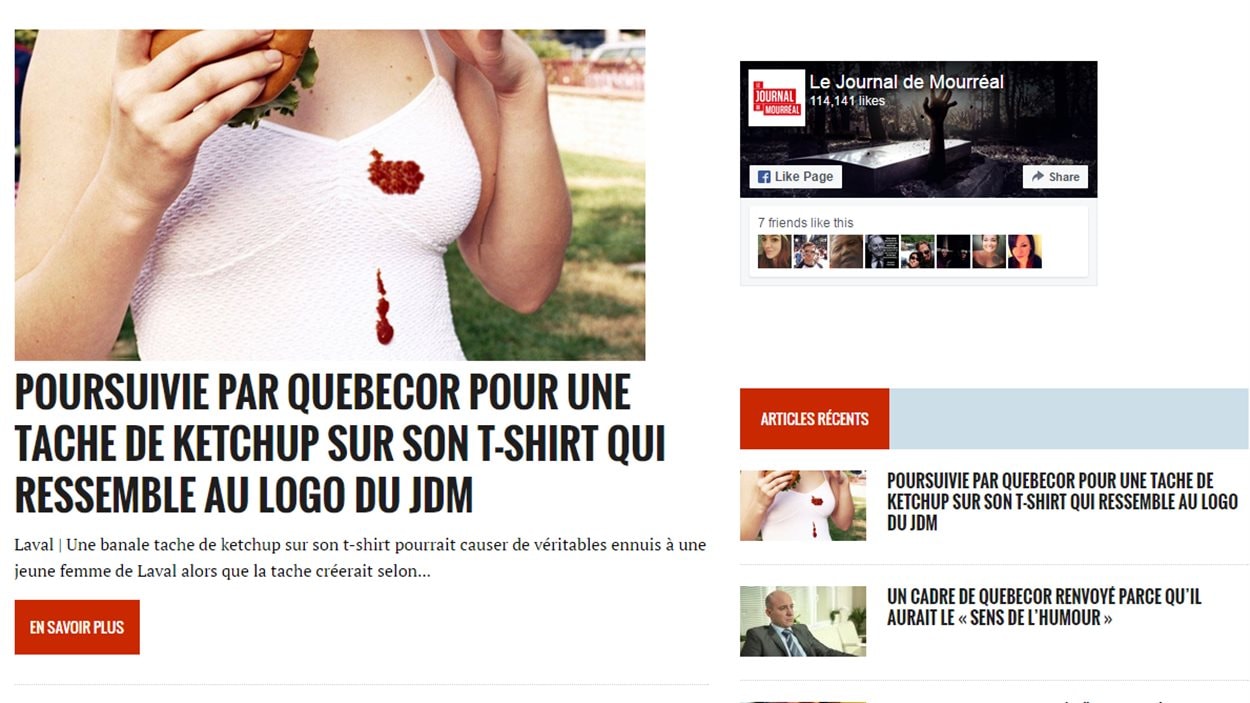 Le site du Journal de Mourréal, le mardi 19 juillet 2016
